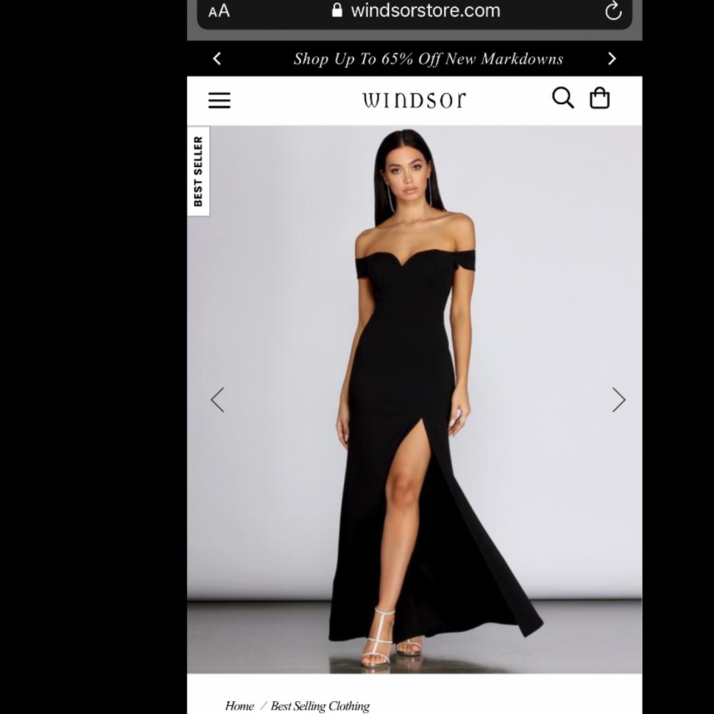 Windsor long BLACK dress